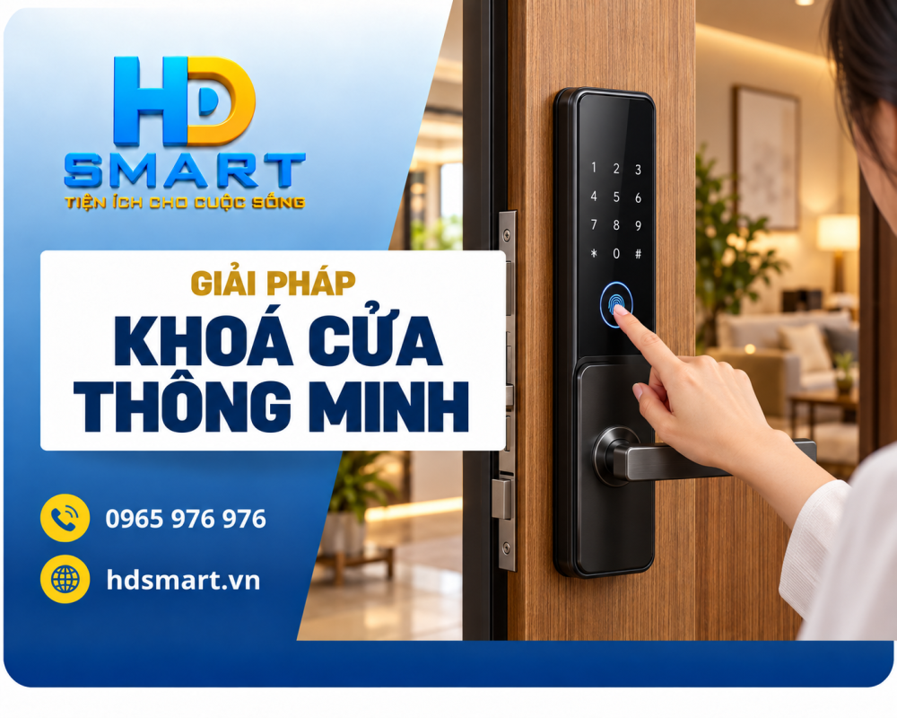 Khóa cửa thông minh HD SMART: Kiểm soát cửa ra vào thuận tiện hơn