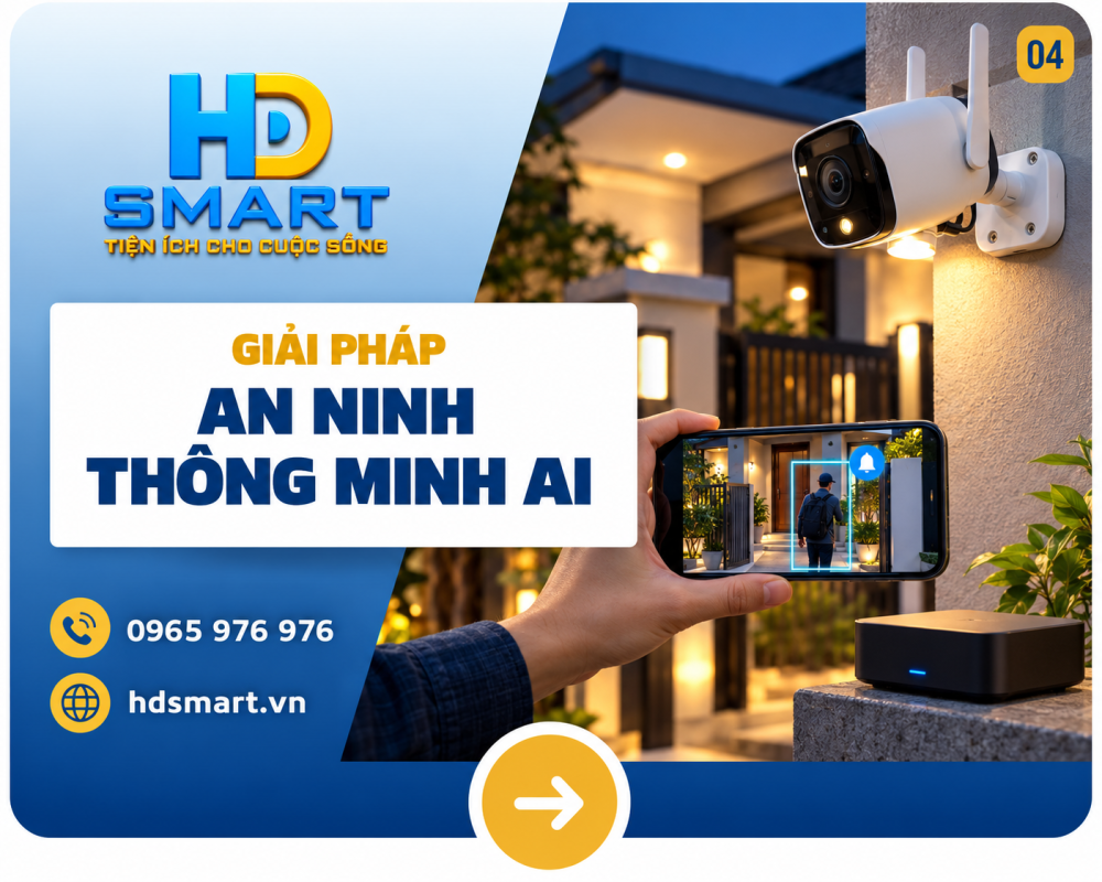 An ninh thông minh AI HD SMART: Giám sát và cảnh báo tại nhà