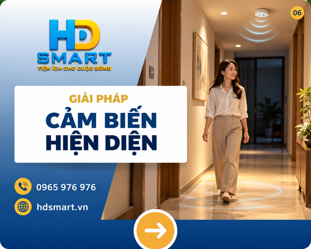 Cảm biến hiện diện HD SMART: Tự động bật đèn khi có người