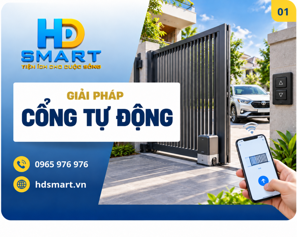Cổng tự động HD SMART: Giải pháp tiện nghi cho nhà hiện đại
