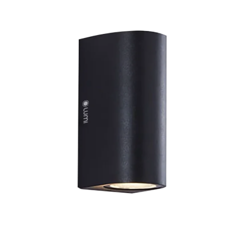 Đèn gắn tường ngoài trời bán nguyệt 2* 5w