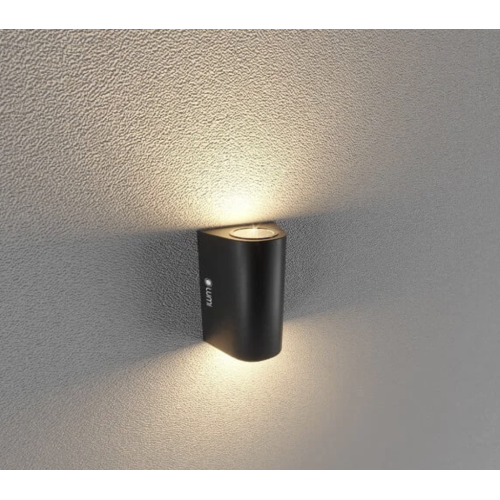 Đèn gắn tường ngoài trời bán nguyệt 2* 5w